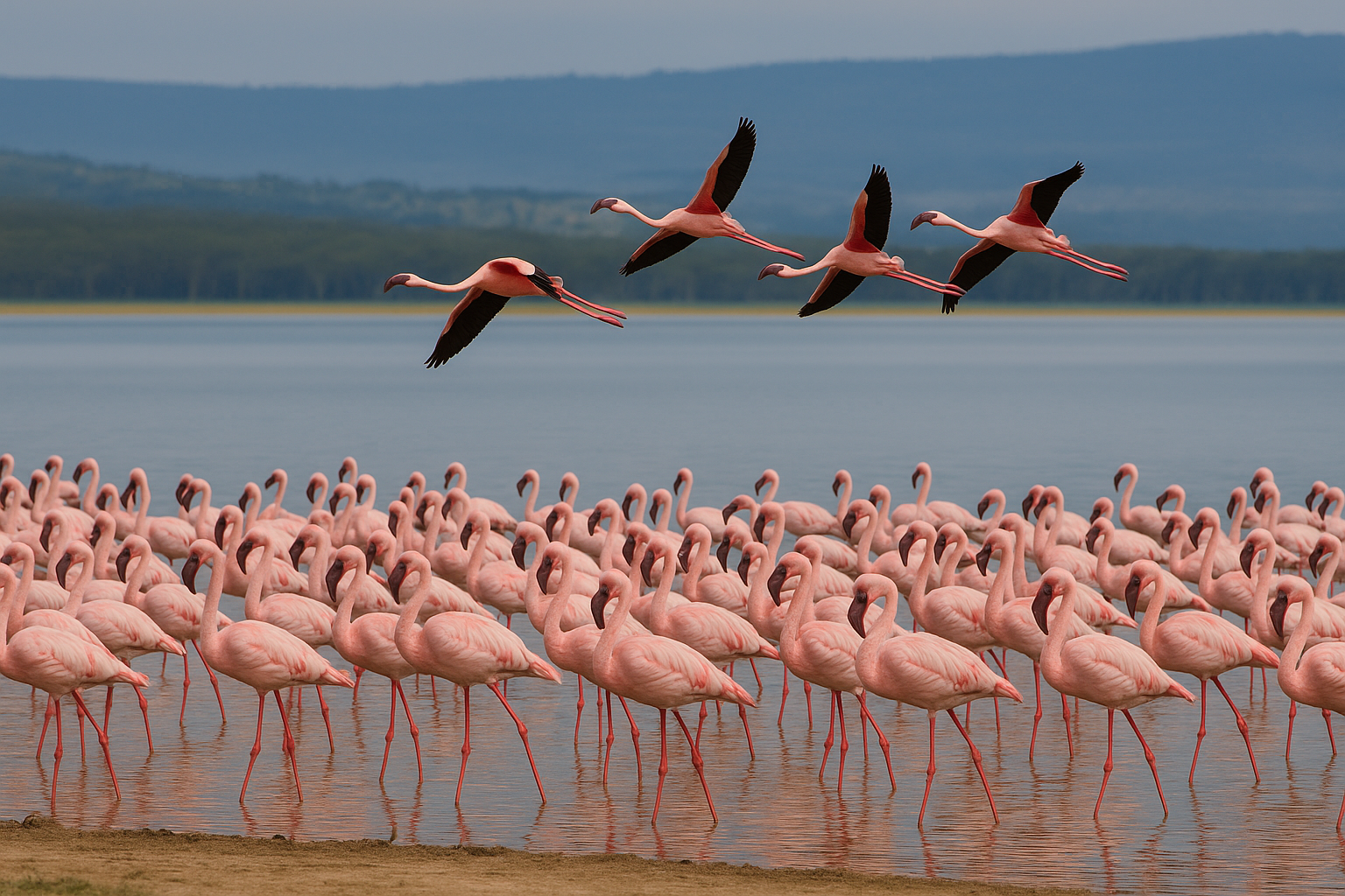 Flamingos at Lake Nakuru