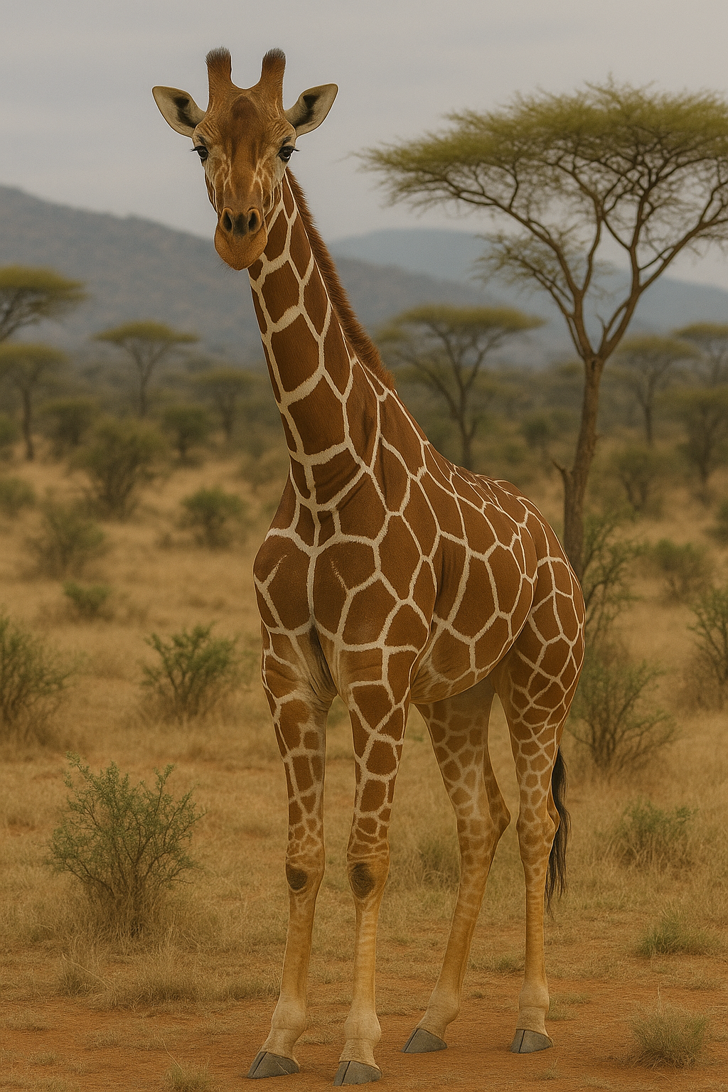 Reticulated Giraffe in Samburu National Reserve